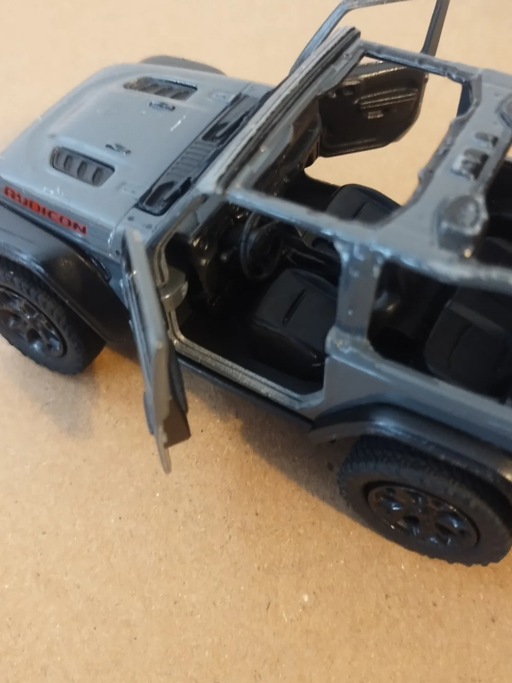 Kins mart toy Jeep 2018 wranglerb scale 1/34 Rubicon toy model missing parts
